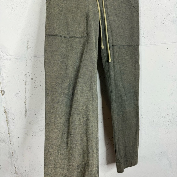Prairie Underground Linen Like Jogger Sweatpants Tan Green Pants - Picture 5 of 9